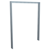 Leaning bracket made of flat steel 80 x12mm | with beam | total width: 1000 mm | hot-dip galvanized